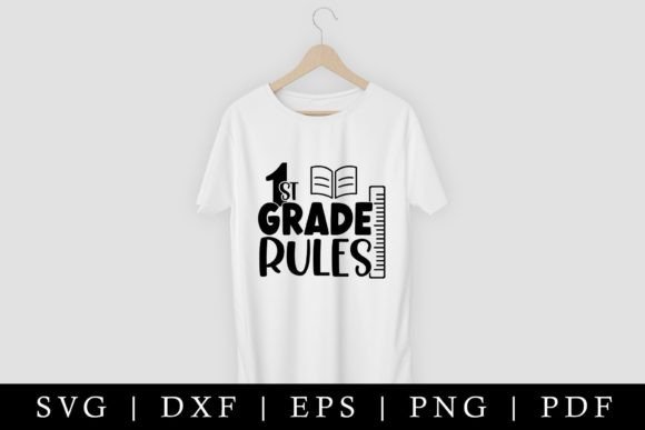1st Grade Rules SVG, Back to School SVG – A Versatile Design for Creative Projects