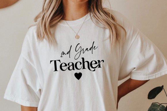 2nd Grade Teacher Svg Back to School Png