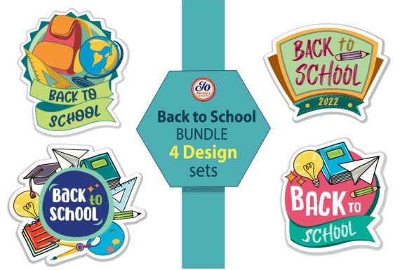 Back to School Bundle, Sticker, Elements