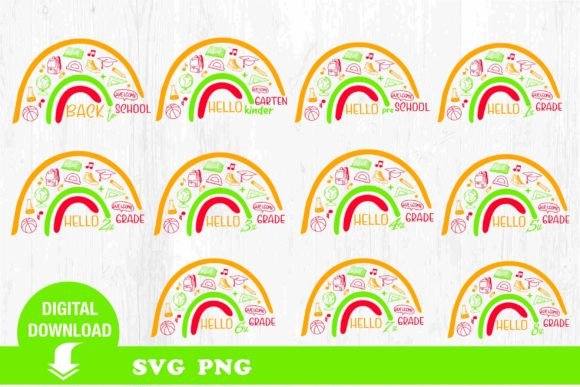 Back to School Bundle Svg. Hello School.