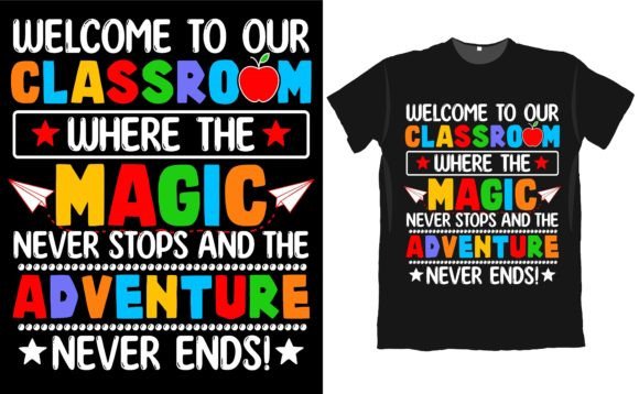 Back to School Classroom T Shirt Design