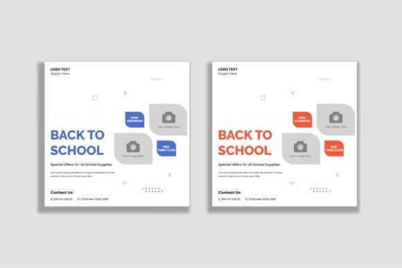 Back to School Social Media Posts