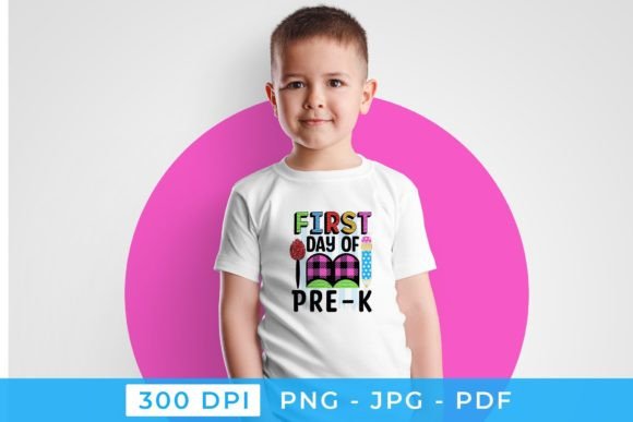 First Day of Pre-k Back to School PNG: A Versatile Design for Creative Projects