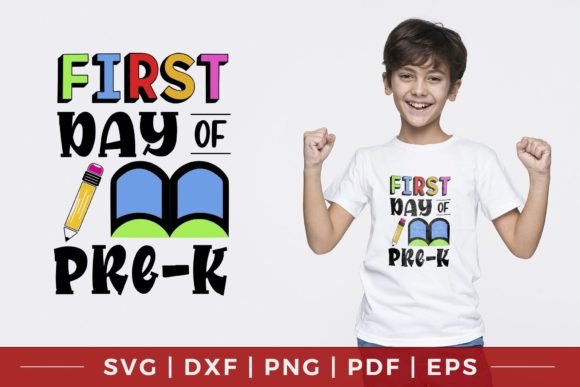First Day of Pre-k Back to School SVG