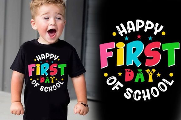 Happy 1st Day, Back to School T-shirt: A Versatile Design for All Occasions