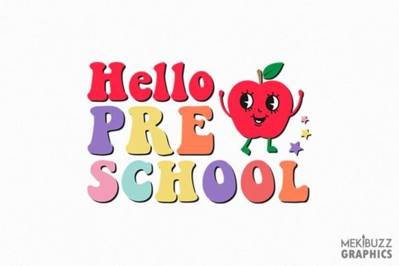 Hello Pre School Back to School PNG Clip: A Must-Have for Creative Projects