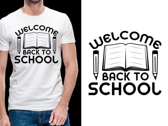 Welcome Back to School Logo Design and T-Shirt Design Store