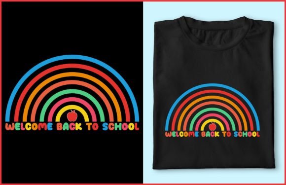 Welcome Back to School Rainbow T-shirt